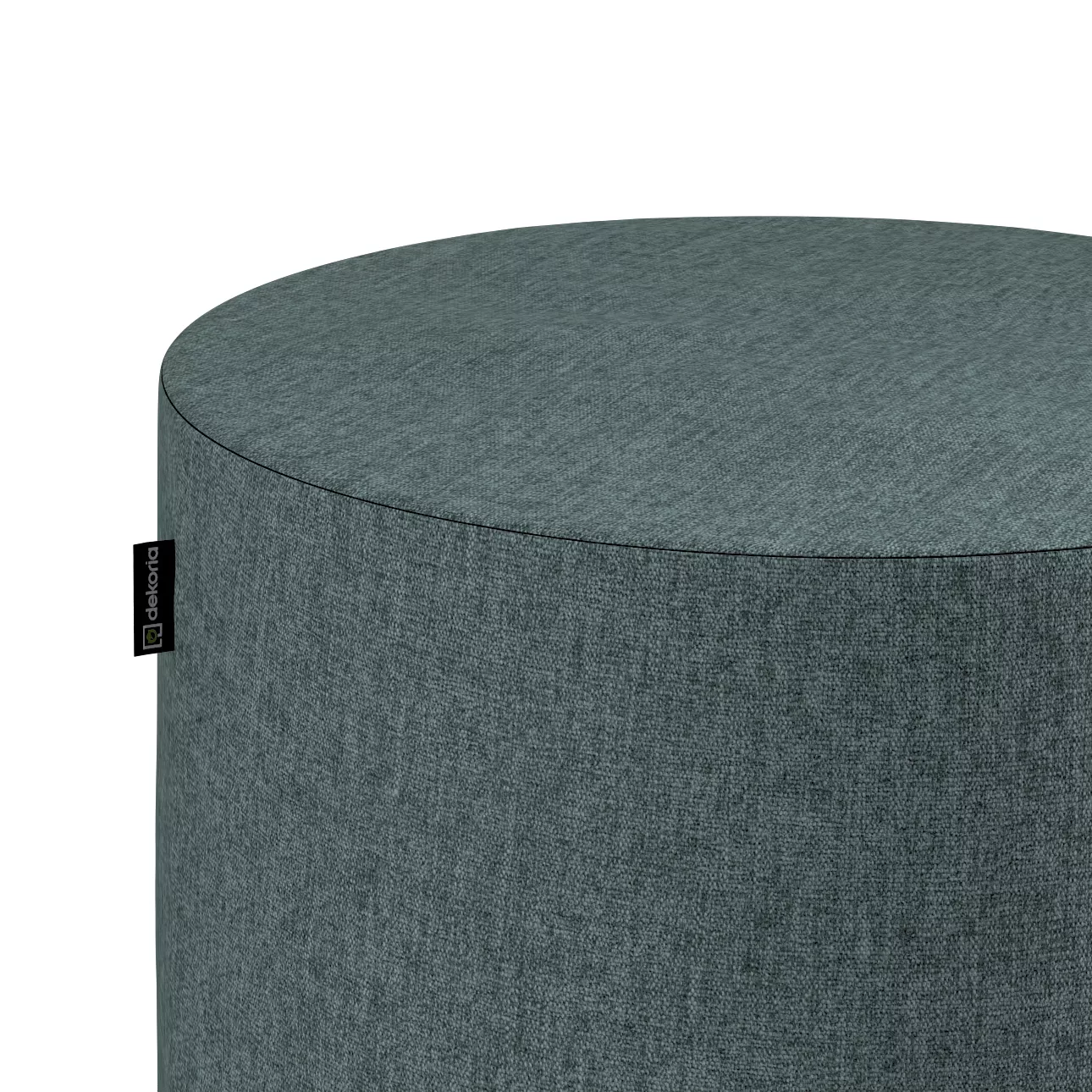 Pouf Barrel, grau- blau, ø40 cm x 40 cm, City (704-85) günstig online kaufen