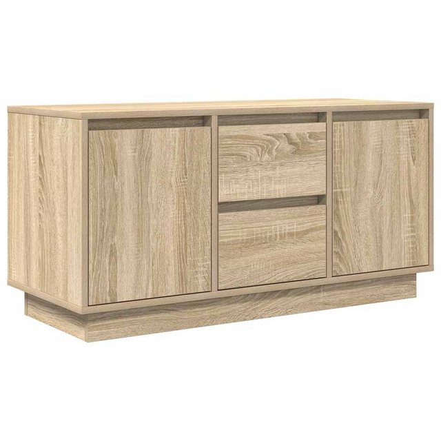 vidaXL TV-Schrank TV-Schrank mit LED-Leuchten Sonoma-Eiche 100x41x50 cm (1- günstig online kaufen