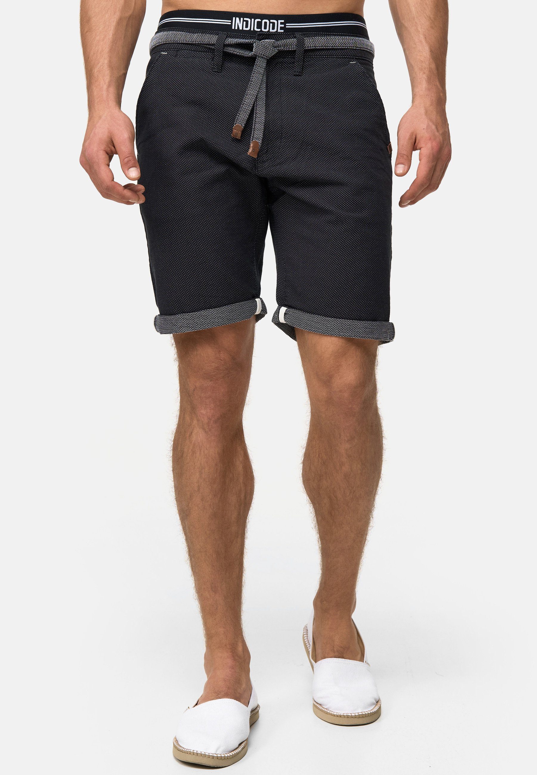 Indicode Chinoshorts Acton praktische Chino Taschen günstig online kaufen