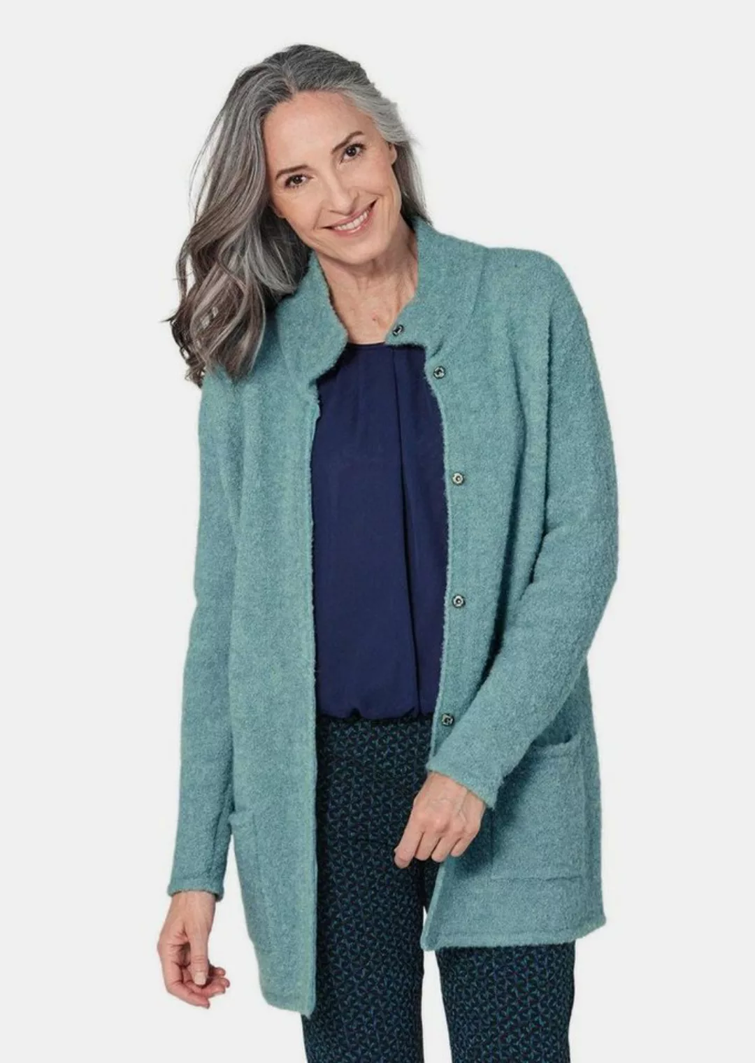 GOLDNER Strickjacke Boucle Strickmantel günstig online kaufen