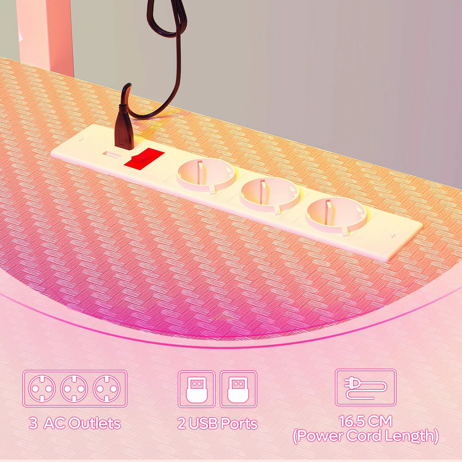 Bestier Computertisch Gamingtisch, Computertisch mit LED günstig online kaufen
