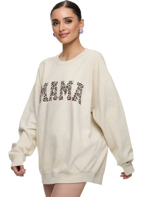 Worldclassca Longsweatshirt Worldclassca Oversized Sweatshirt MAMA Animal P günstig online kaufen