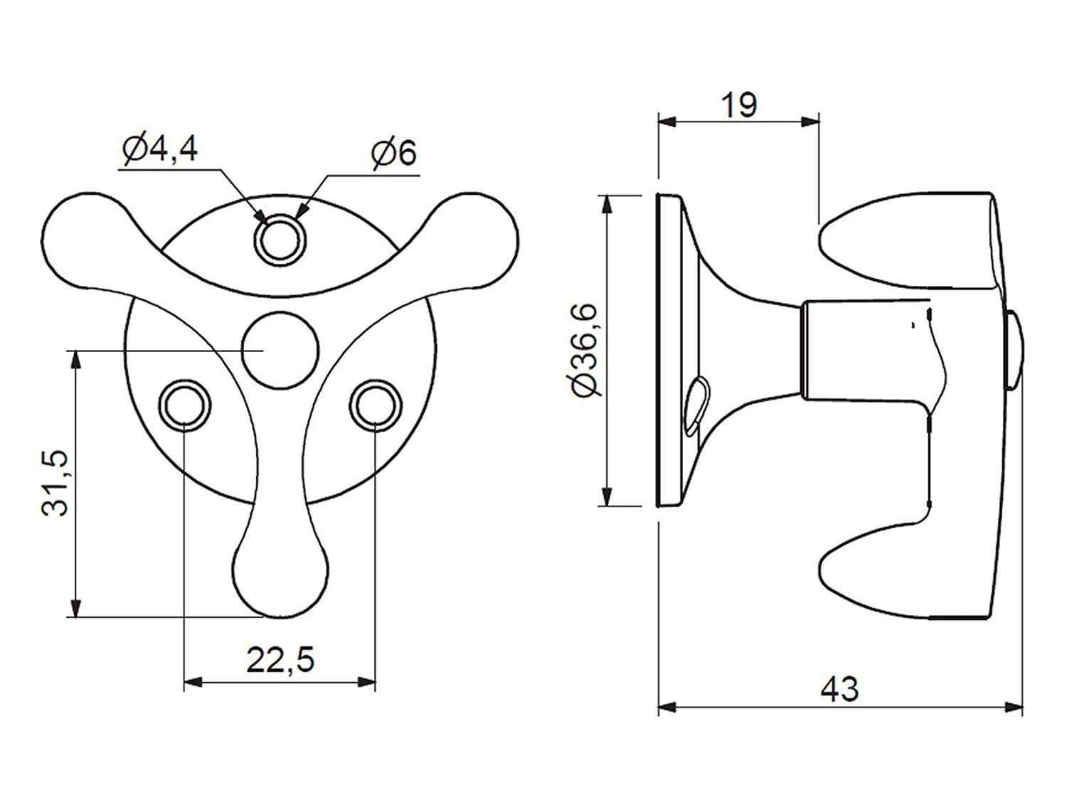 SO-TECH® Klapphaken Rena Unterbauhaken echt Edelstahl, günstig online kaufen
