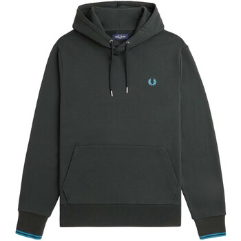 Fred Perry Hoodie Logo Night Green - Größe M günstig online kaufen