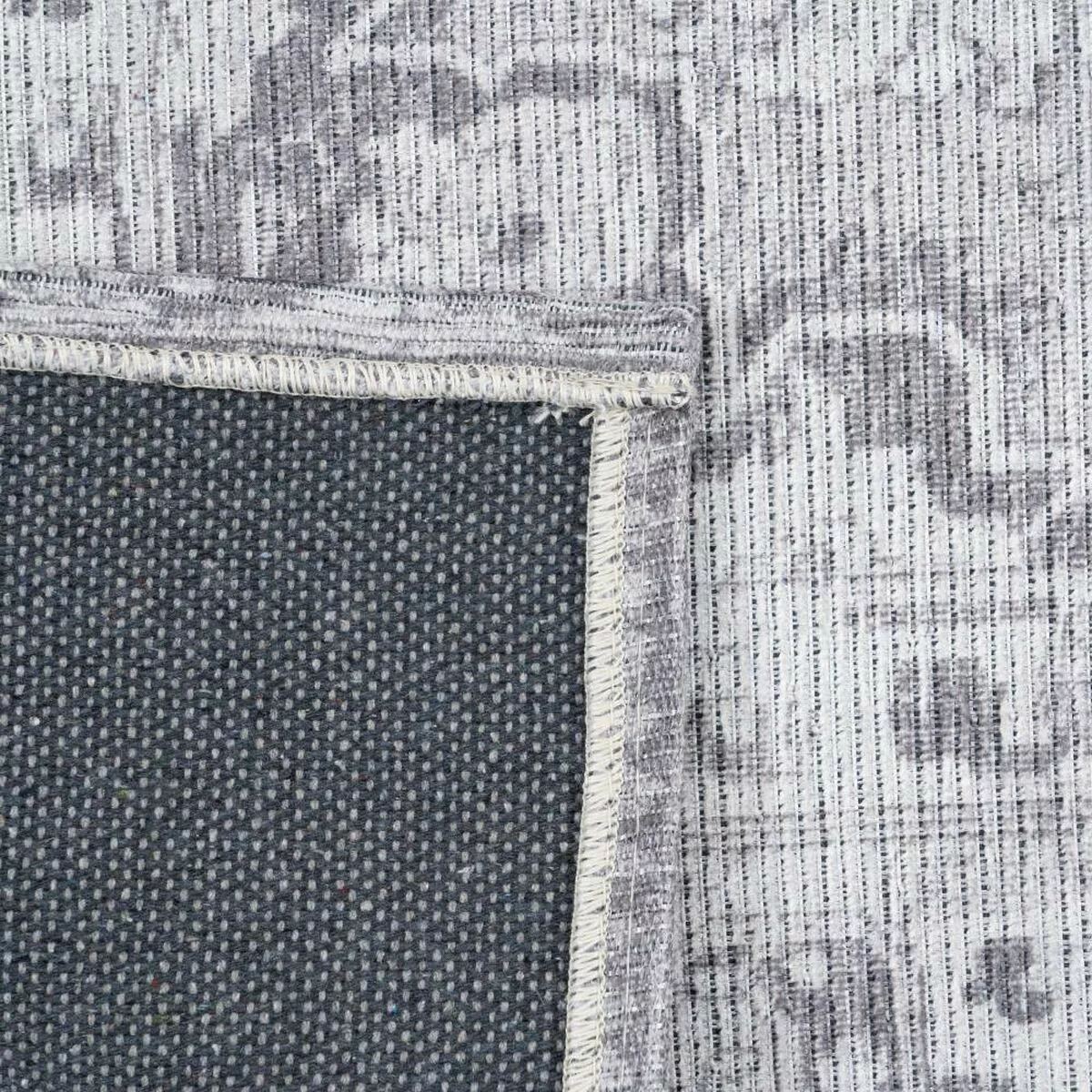 Teppich Grau Baumwolle 160 X 230 Cm günstig online kaufen