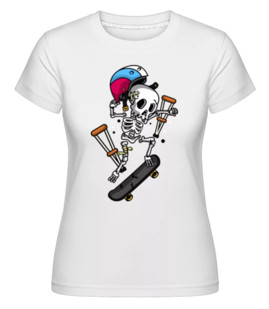 Skeleton Skateboarding · Shirtinator Frauen T-Shirt günstig online kaufen