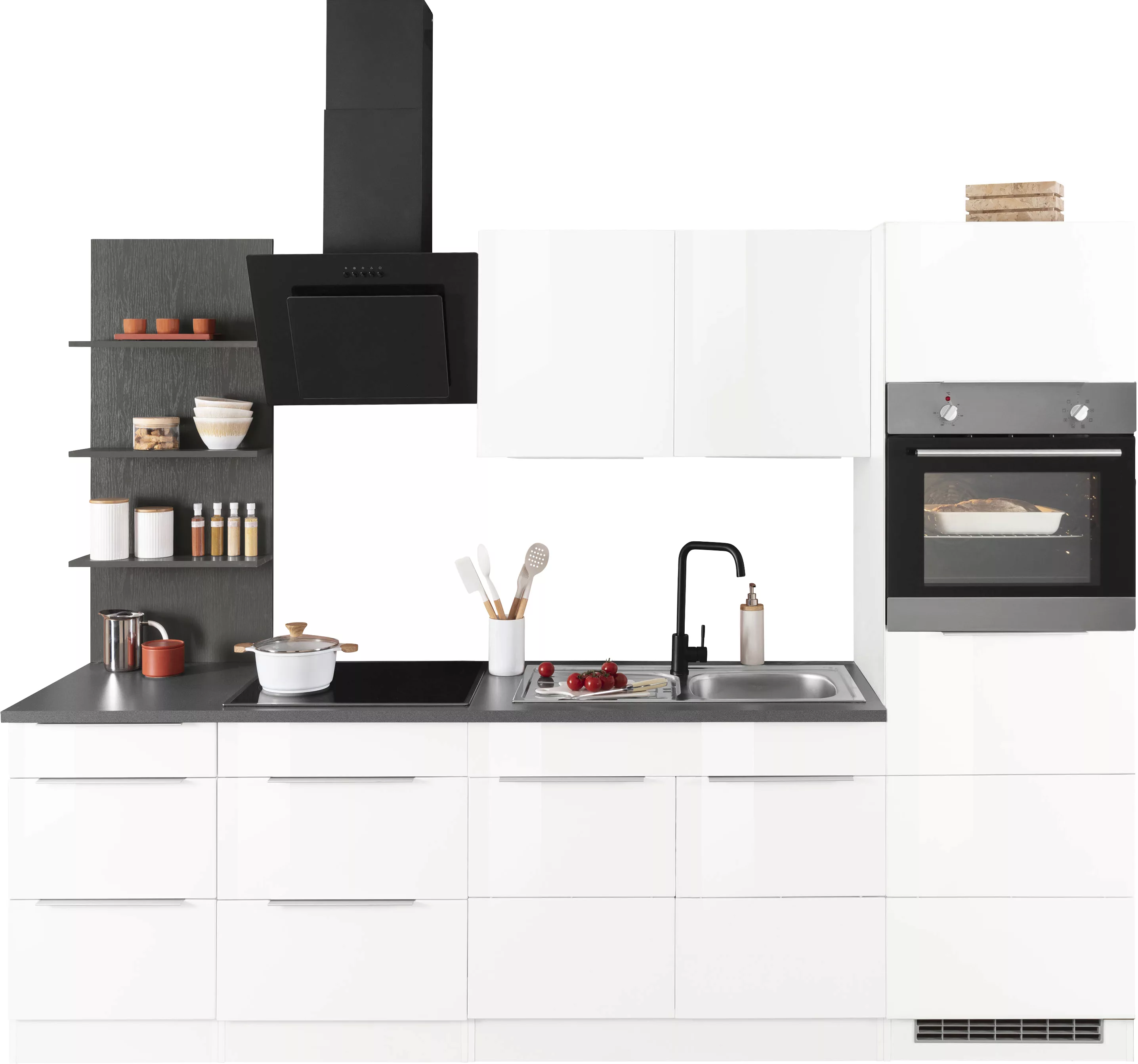 KOCHSTATION Küchenzeile »KS-Brindisi Breite 270 cm«, wahlweise mit E-Geräte günstig online kaufen
