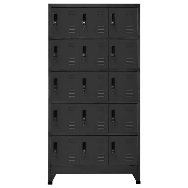 vidaXL Mehrzweckschrank Schließfachschrank Anthrazit 90x40x180 cm Stahl günstig online kaufen