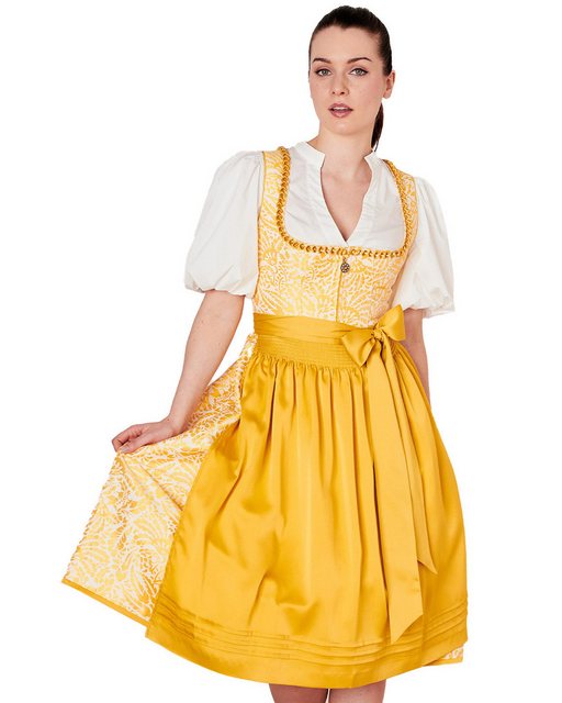 KRÜGER COLLECTION Dirndl Dirndl 'Donata' 112167, Gelb 70cm günstig online kaufen