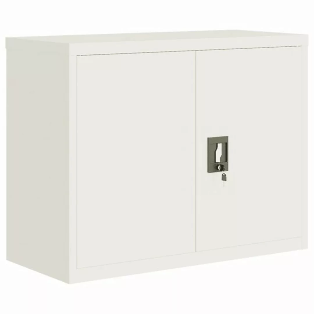 vidaXL Aktenschrank Aktenschrank Weiß 90x40x70 cm Stahl (1-St) günstig online kaufen