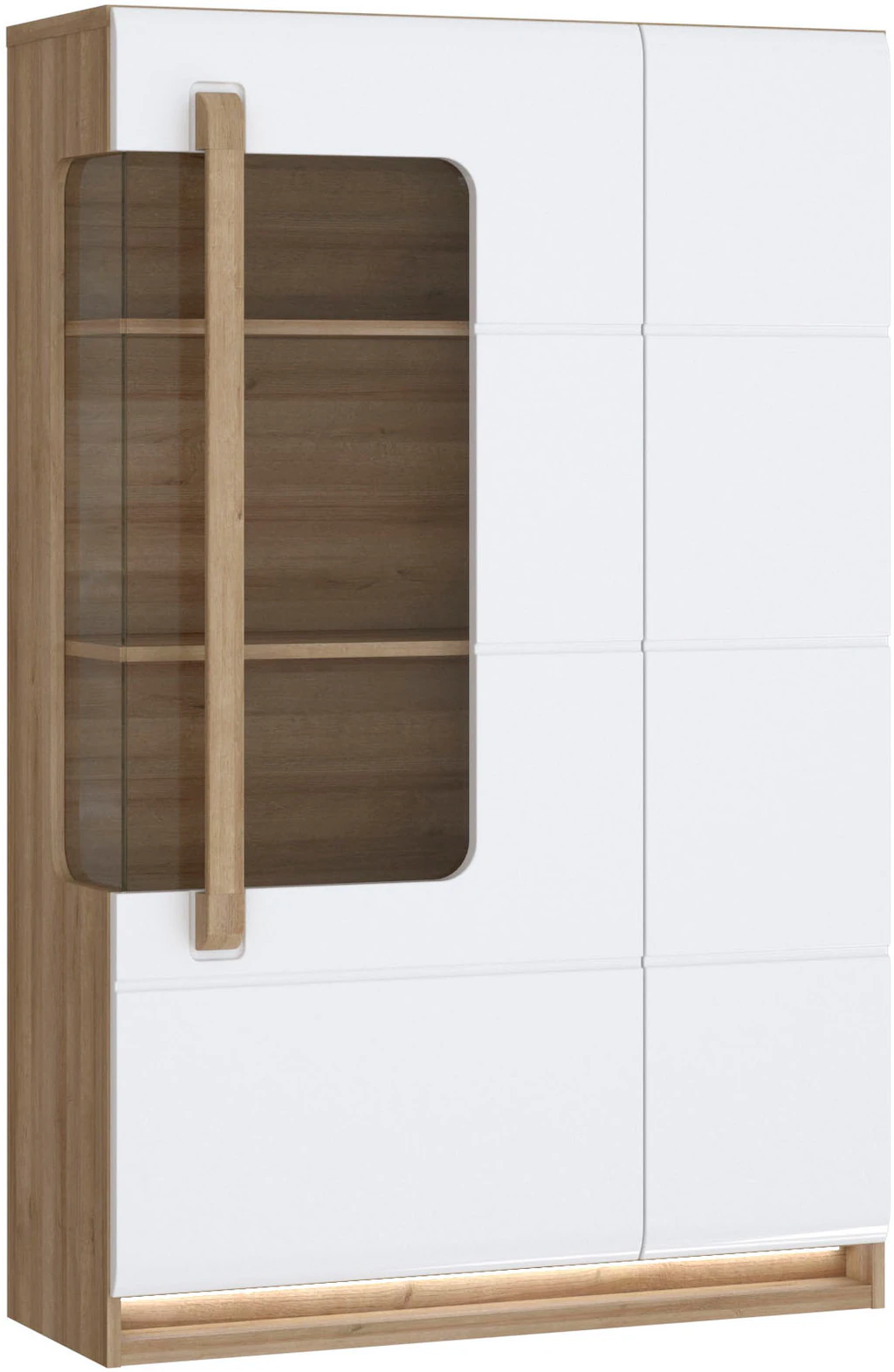 FORTE Highboard "Attention", Highboard, Beleuchtung, Soft Close,Glastüre, S günstig online kaufen