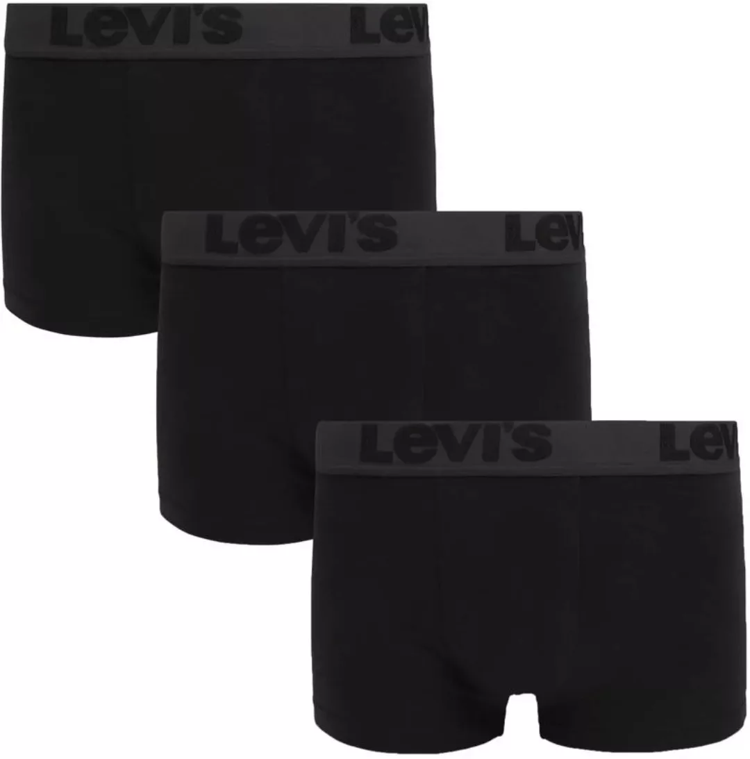 Levi's Boxershorts 3er-Pack Uni Schwarz - Größe XL günstig online kaufen