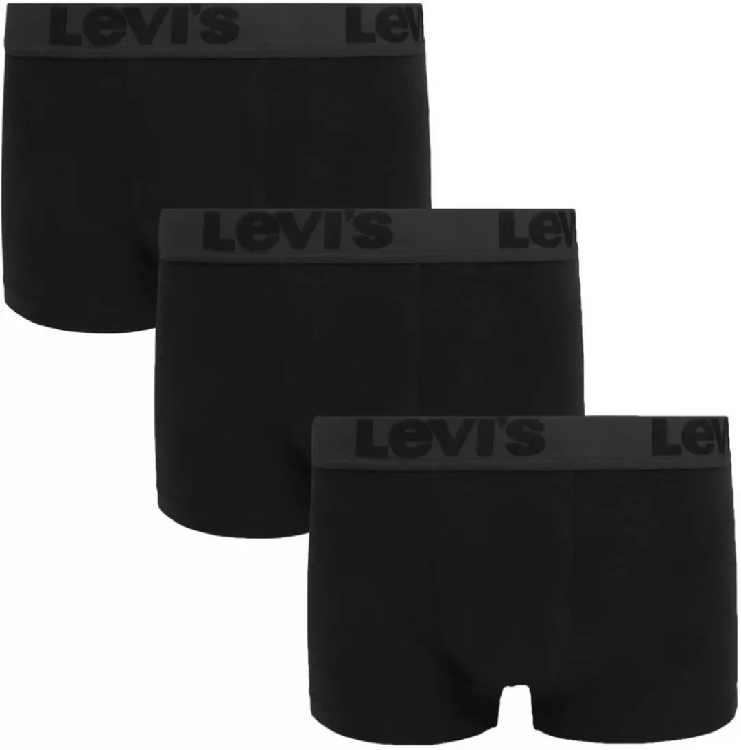 Levi's Boxershorts 3er-Pack Uni Schwarz - Größe S günstig online kaufen