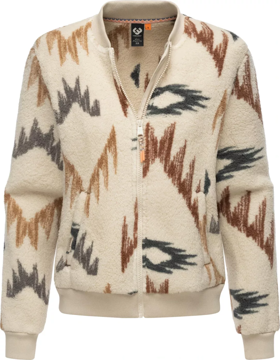 Ragwear Plüschjacke "Cairro Aztec", ohne Kapuze, Modische Damen Fleecejacke günstig online kaufen