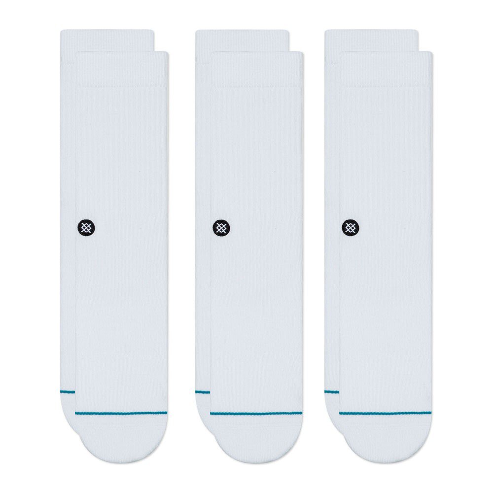 Stance Icon Socken 3 Paare EU 43-46 White günstig online kaufen