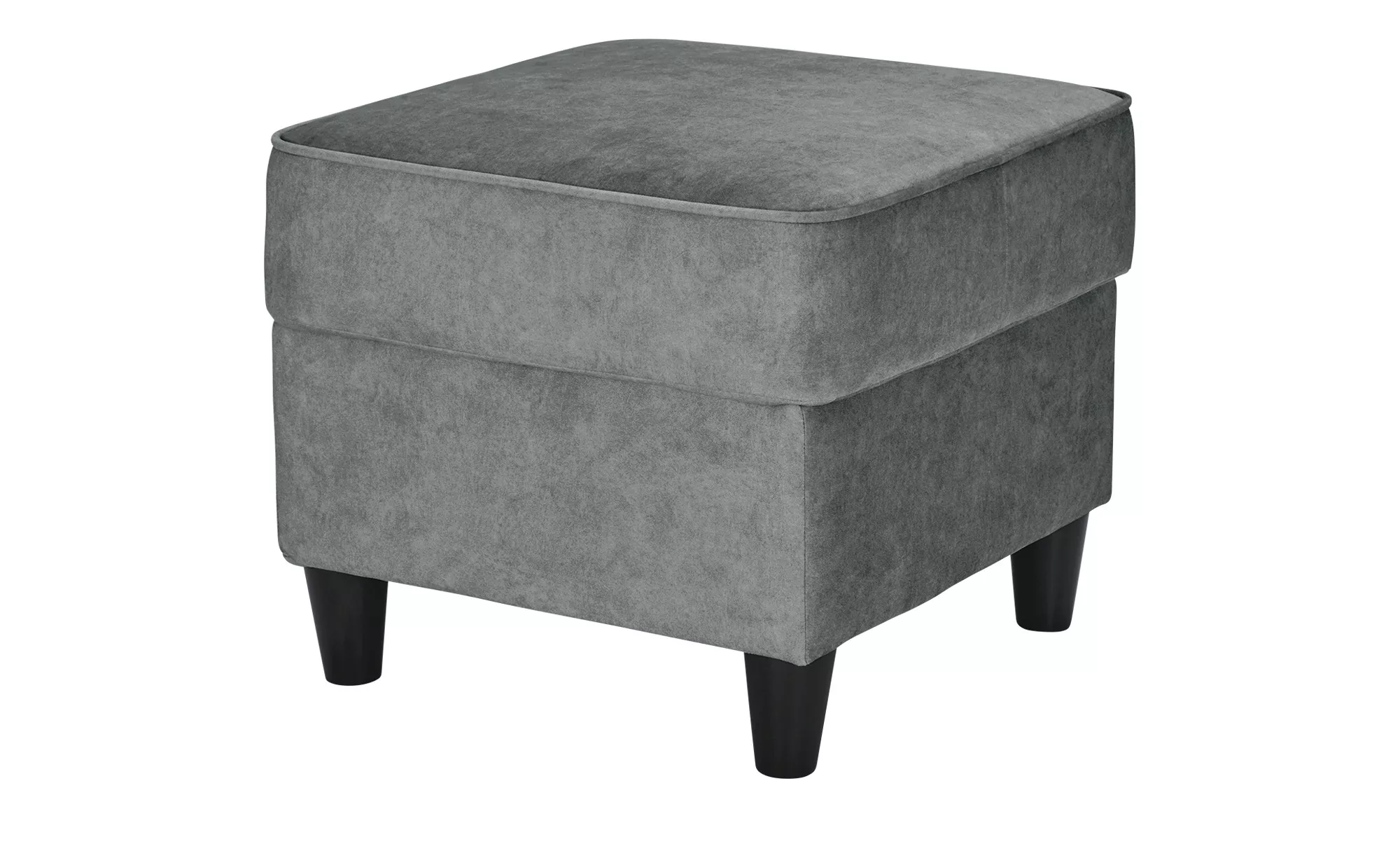 Hocker  Kivana ¦ grau ¦ Maße (cm): B: 52 H: 45 T: 52.0 Polstermöbel > Hocke günstig online kaufen