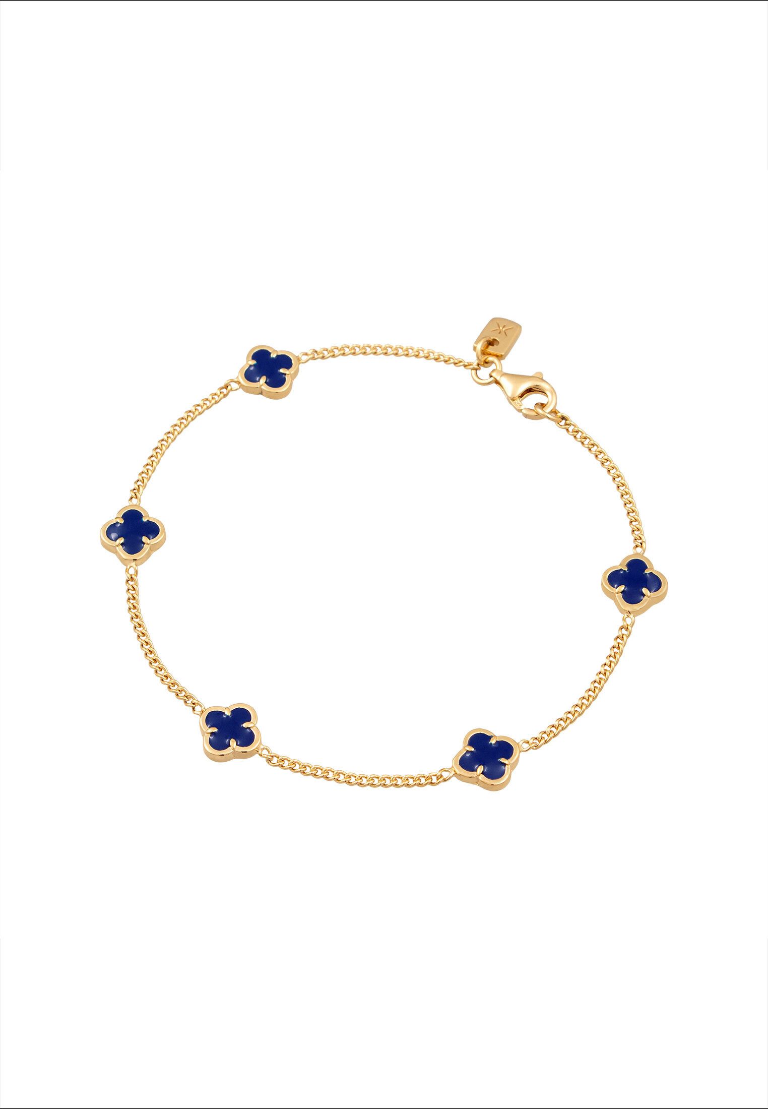 Kuzzoi Silberarmband Kleeblatt Emaille 925 Sterling günstig online kaufen