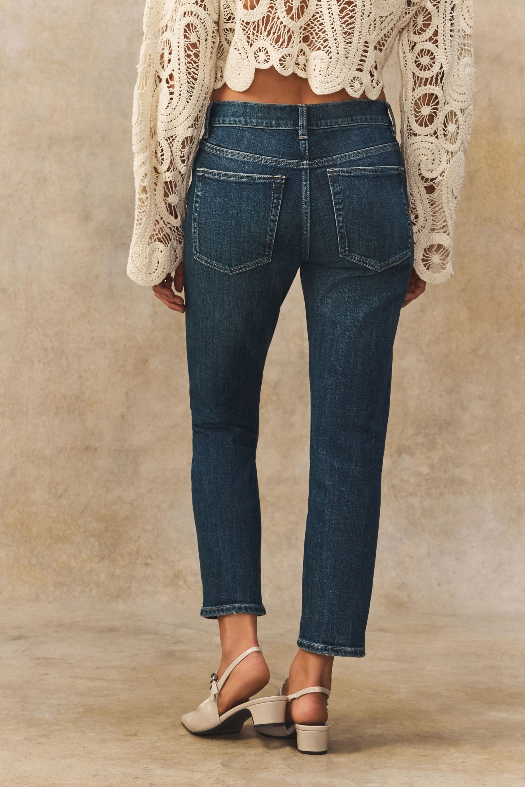 Next Caprijeans Pedal Pusher Denim-Caprishorts, Kurzgröße günstig online kaufen
