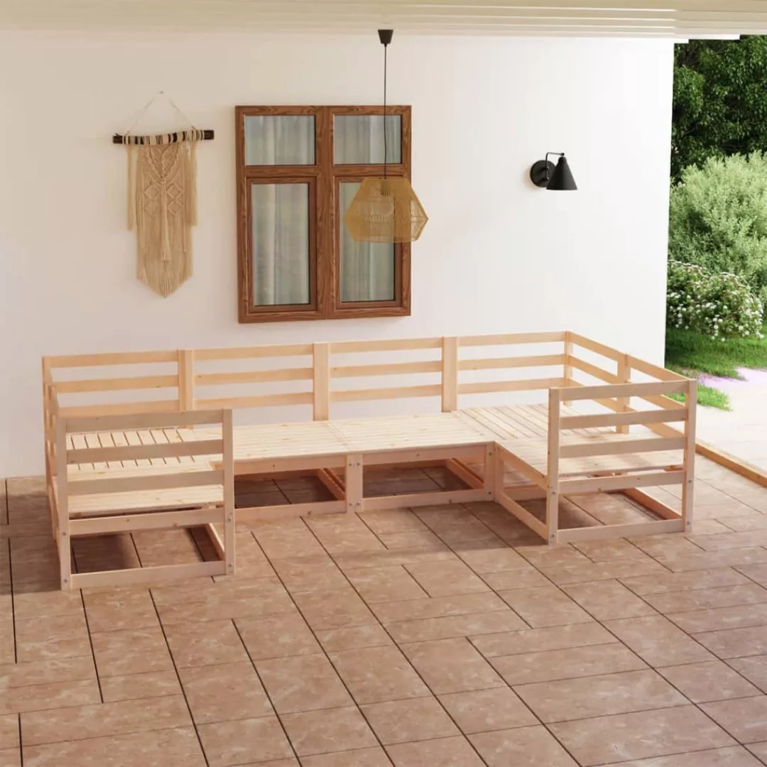 6-tlg. Garten-lounge-set Kiefer Massivholz günstig online kaufen