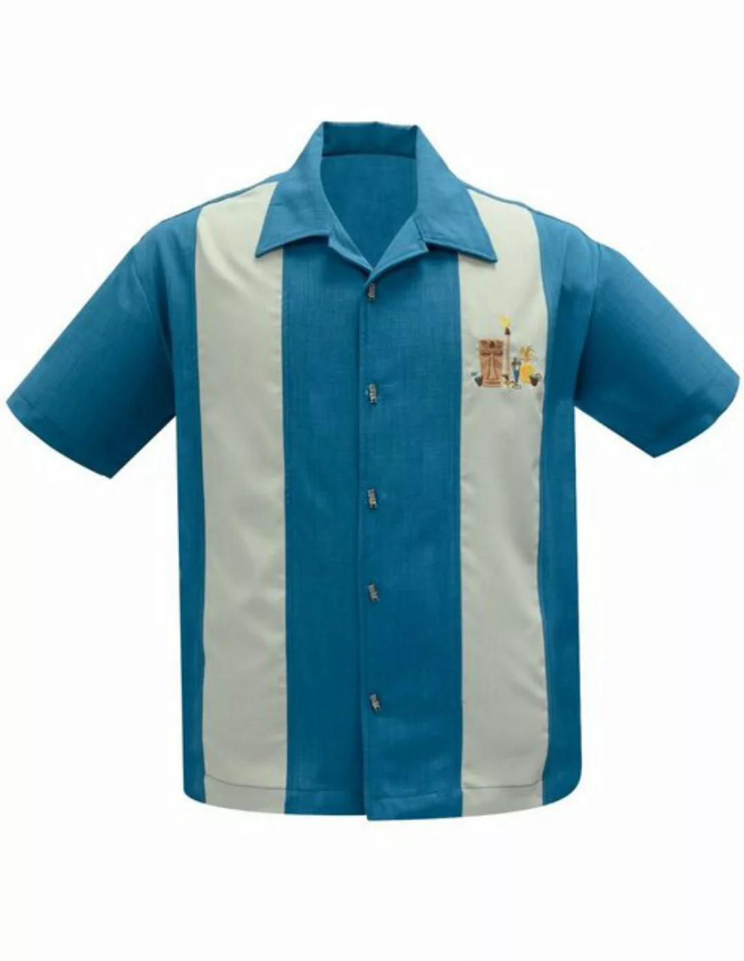 Steady Clothing Kurzarmhemd The Mickey Pacific Retro Vintage Bowling Shirt günstig online kaufen