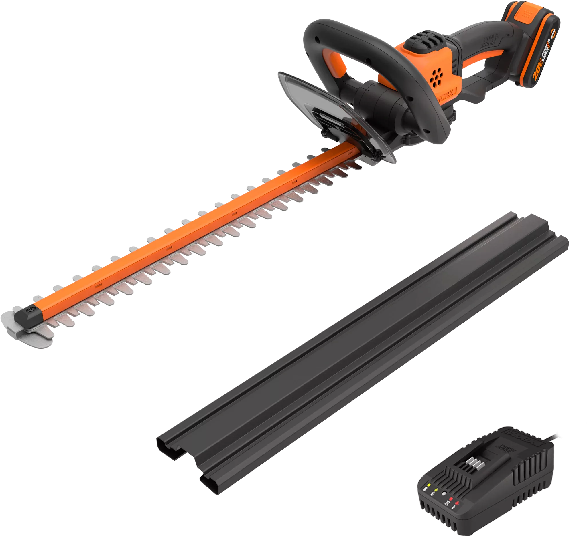 Worx Akku-Heckenschere "WG261E", 44 cm Schwertlänge, 16 mm Zahnabstand, ink günstig online kaufen