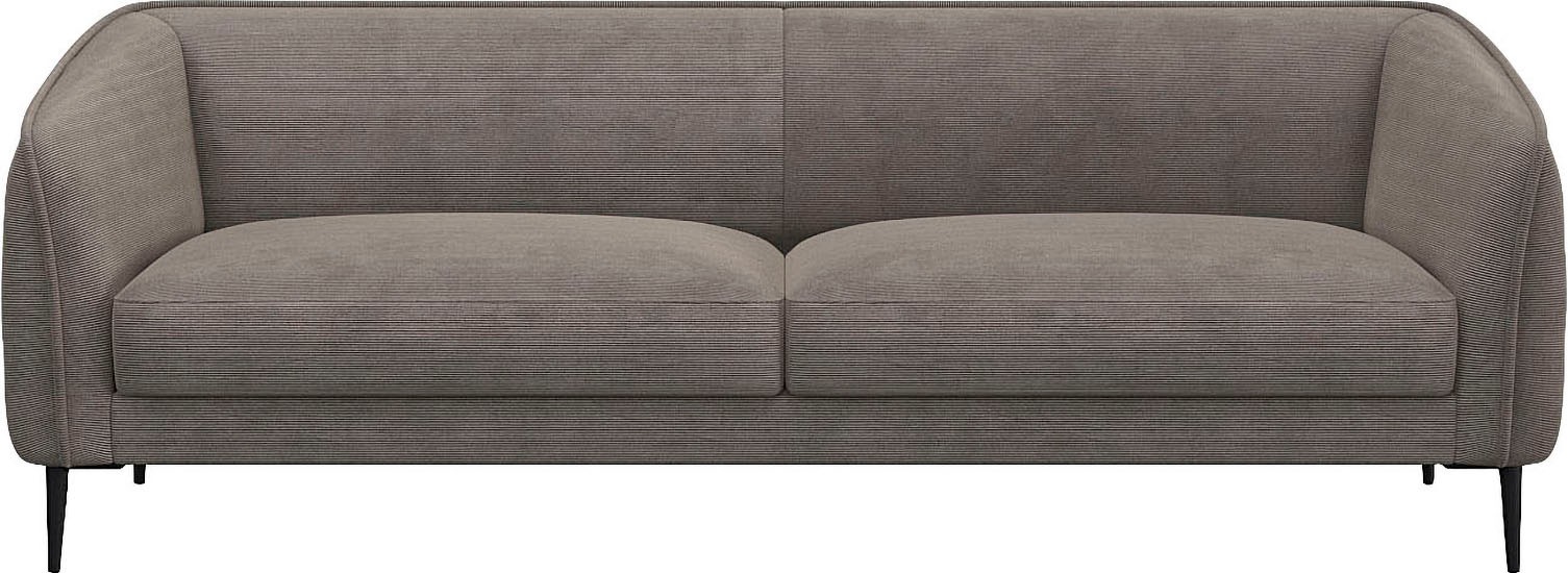 FLEXLUX 3-Sitzer "Belle Designsofa, Couch, bequem durch Kaltschaum im Sitz" günstig online kaufen