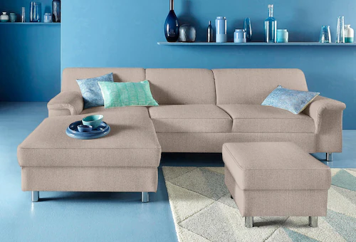 INOSIGN Ecksofa »Jamie, modern und elegant, Fußhöhe 9cm, L-Form,«, wahlweis günstig online kaufen