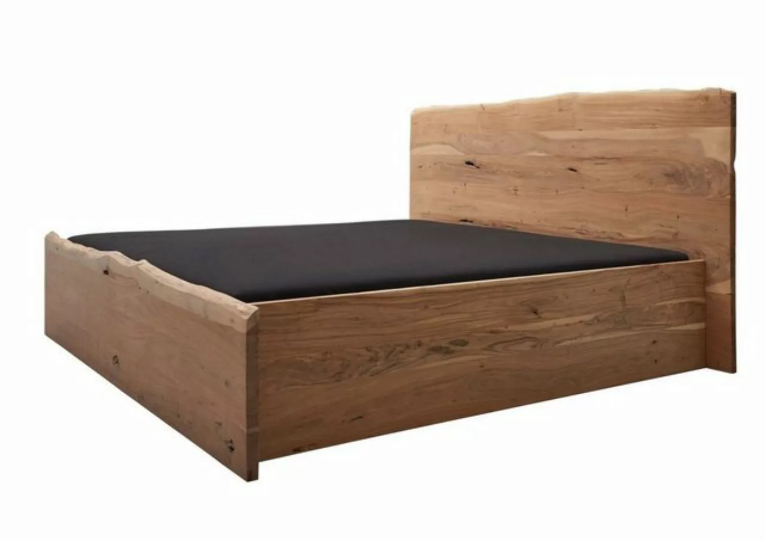 Massivmoebel24 Massivholzbett Bett Akazie 200x200x105 natur lackiert PURE A günstig online kaufen