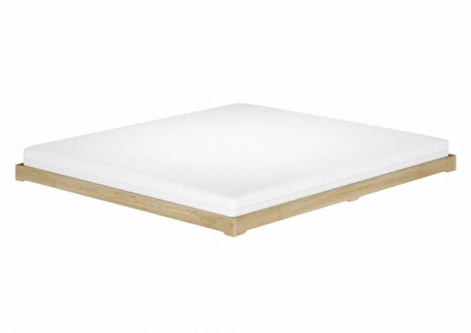 ERST-HOLZ Stapelbett Ehebett Massivholzbett niedrig Esche geölt 200x200 günstig online kaufen