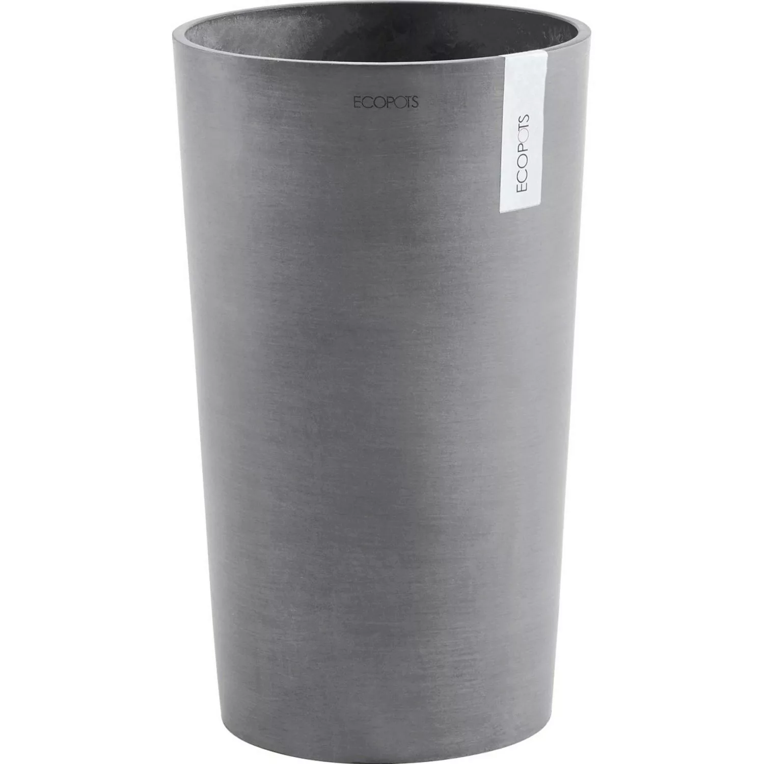 Ecopots Pflanztopf Amsterdam Ø 30 cm x 50 cm Grau günstig online kaufen