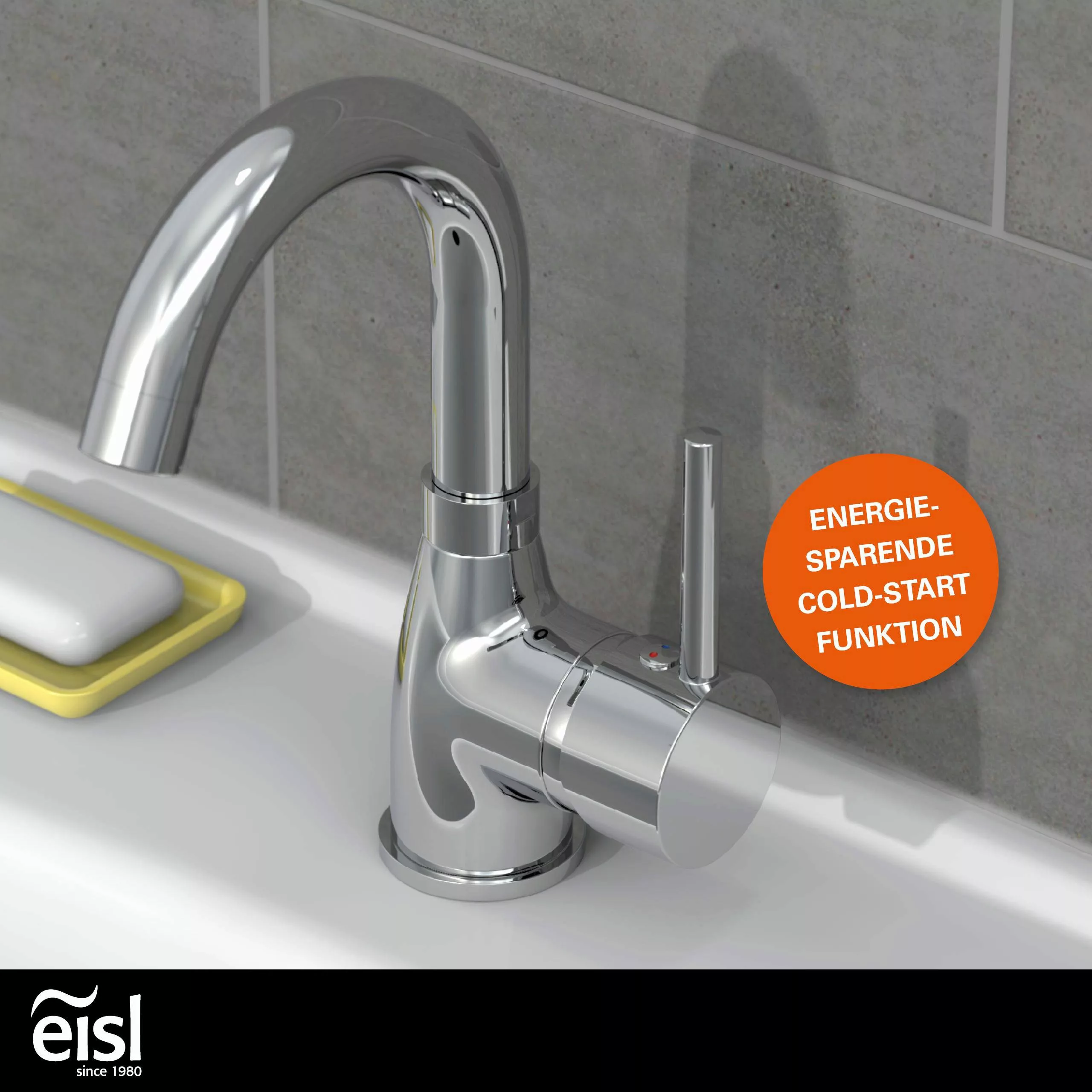 Eisl Waschtischarmatur Futura Wasserhahn mit Energiesparfunktion günstig online kaufen