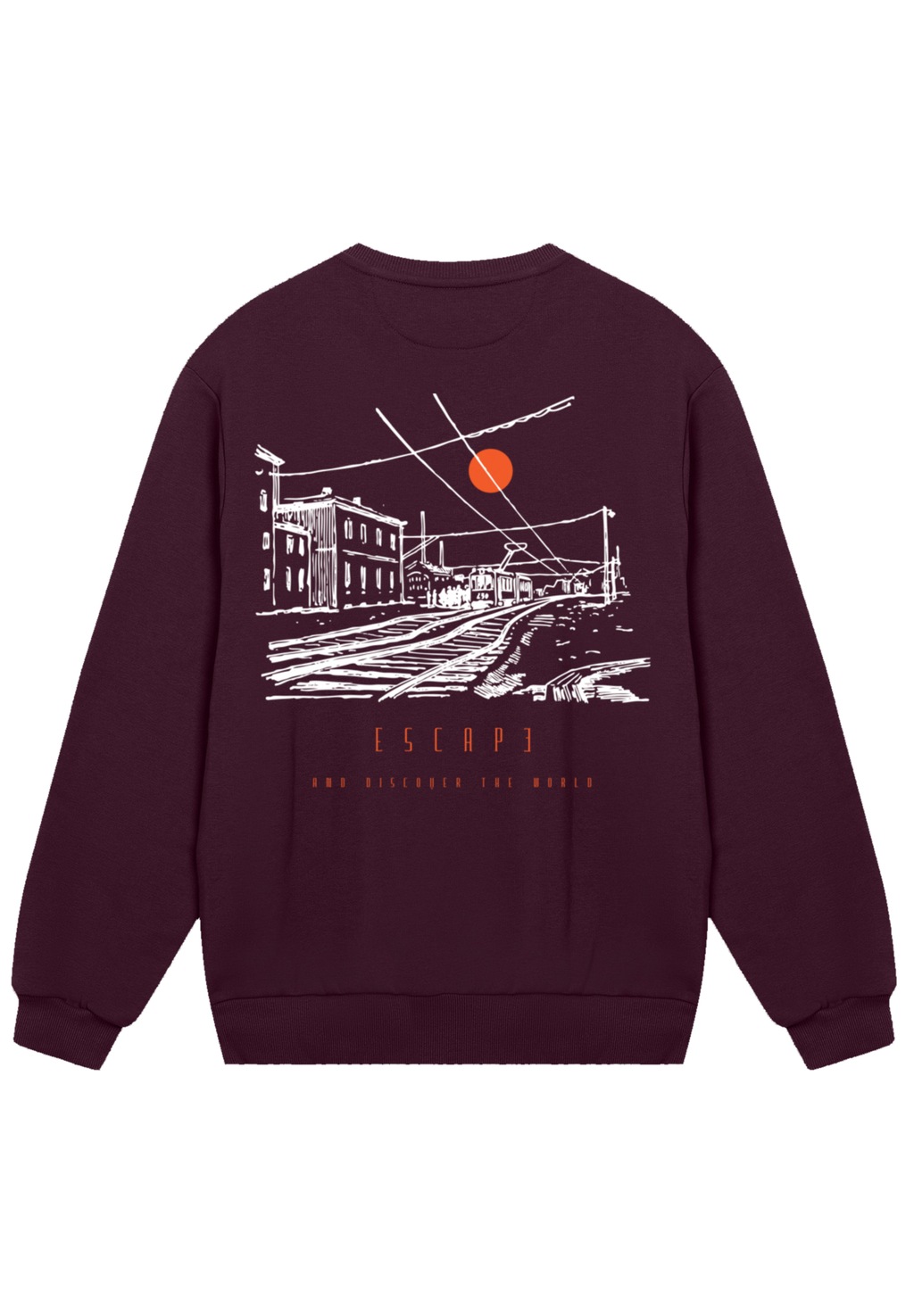 F4NT4STIC Sweatshirt "Escape Discover the World Town Train Station", Premiu günstig online kaufen