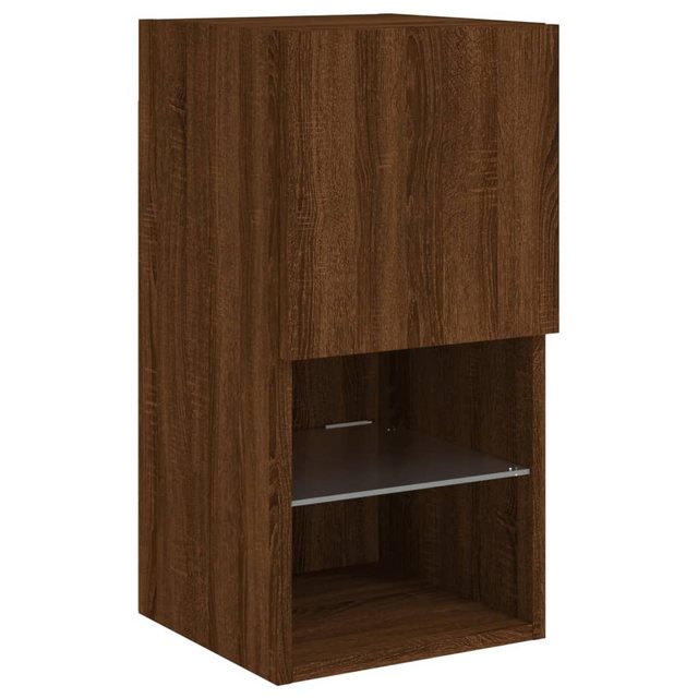 vidaXL TV-Schrank TV-Schrank mit LED-Leuchten Braun Eichen-Optik 30,5x30x60 günstig online kaufen