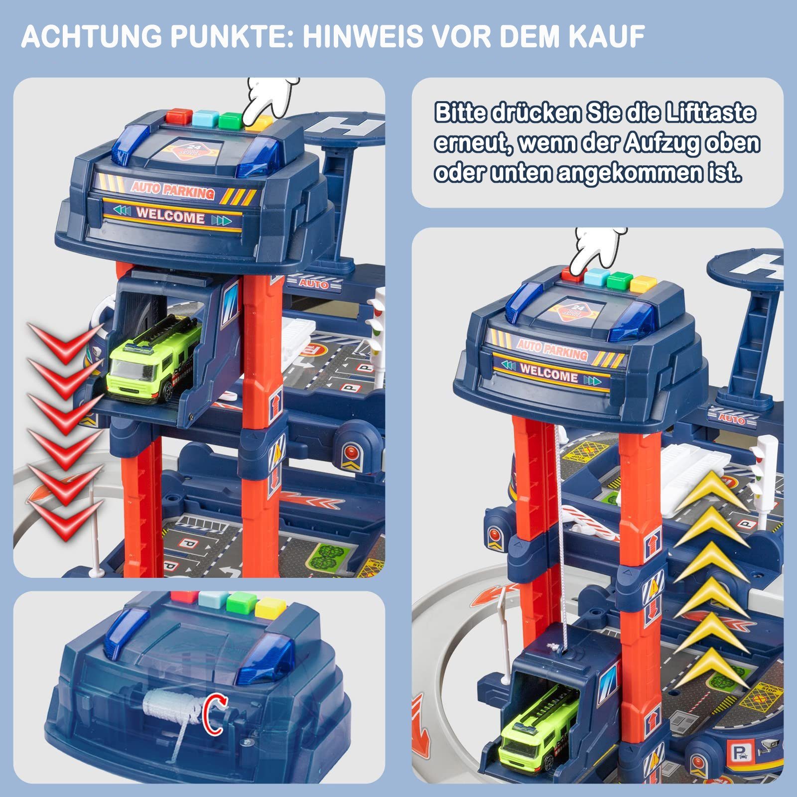 Esun Spiel-Parkgarage Spiel-Parkgarage Parkhaus für Kinder, günstig online kaufen