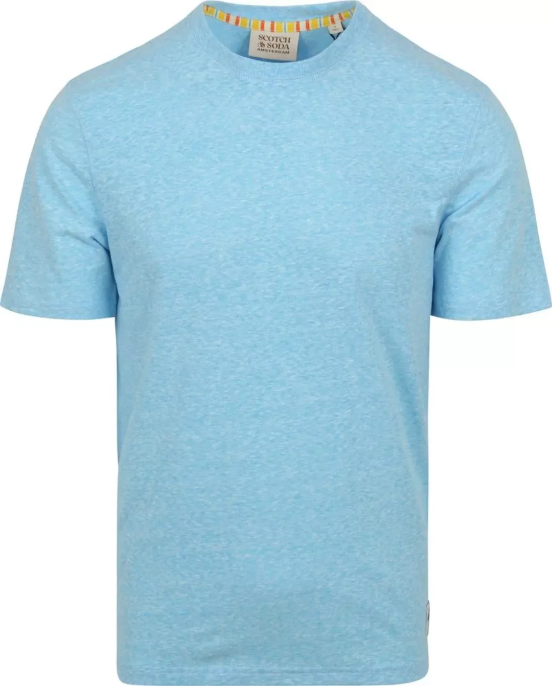 Scotch & Soda T-Shirt Melange Blau - Größe M günstig online kaufen