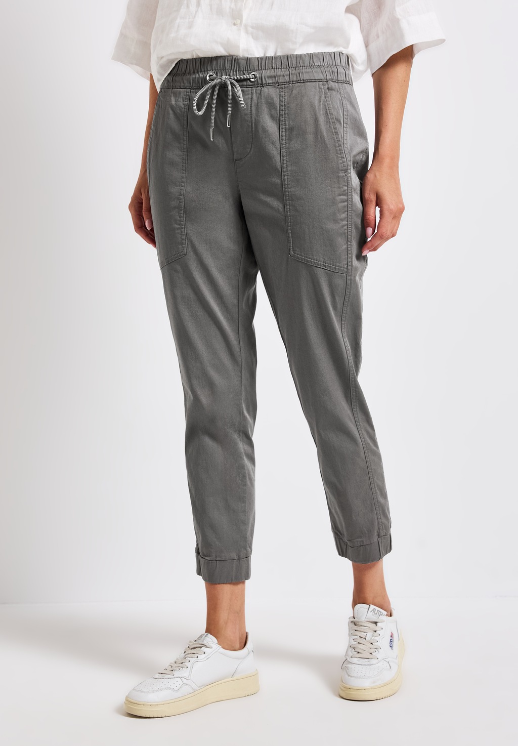 STREET ONE Stoffhose, Elastikbund mit Tunnelzug günstig online kaufen