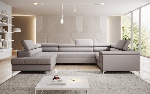 Luxusbetten24 Schlafsofa Designer Sofa Torino, mit Schlaf- und Klappfunktio günstig online kaufen