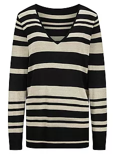 V-Pullover Anna Aura schwarz günstig online kaufen