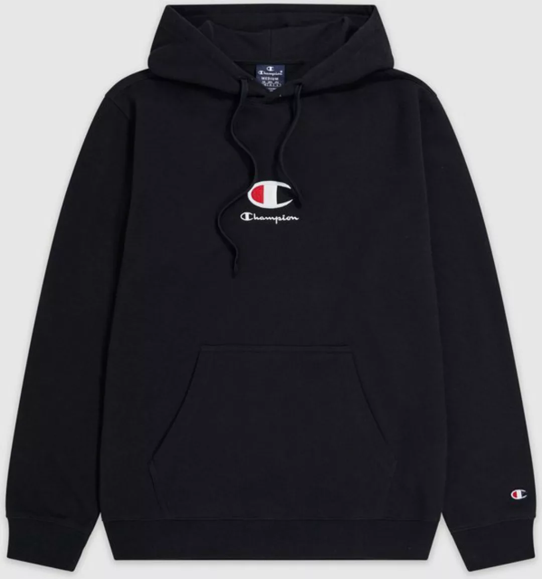 Champion Sweatshirt Herren Hoodie mit neuem Champion-Logo - Schwarz günstig online kaufen