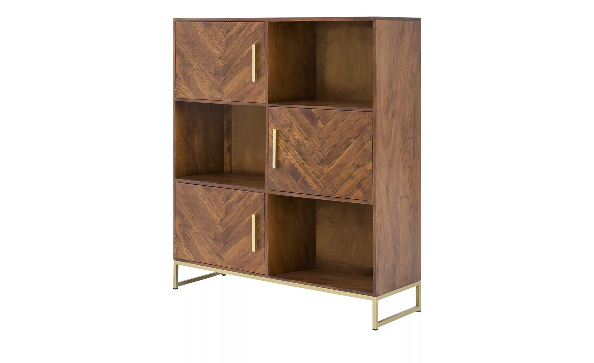 Highboard aus Massivholz Calatria ¦ holzfarben ¦ Maße (cm): B: 120 H: 140 T günstig online kaufen