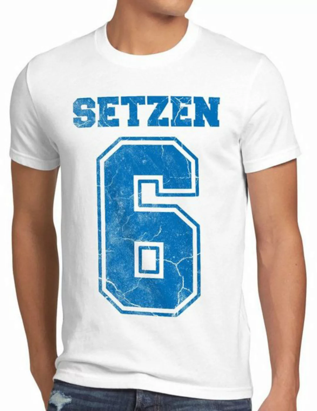style3 Print-Shirt Herren T-Shirt Setzen Sechs schule zeugnis abschluss günstig online kaufen