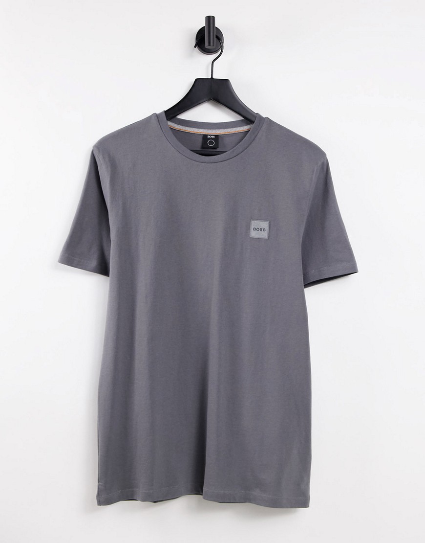 BOSS – Tales – T-Shirt in Dunkelgrau günstig online kaufen