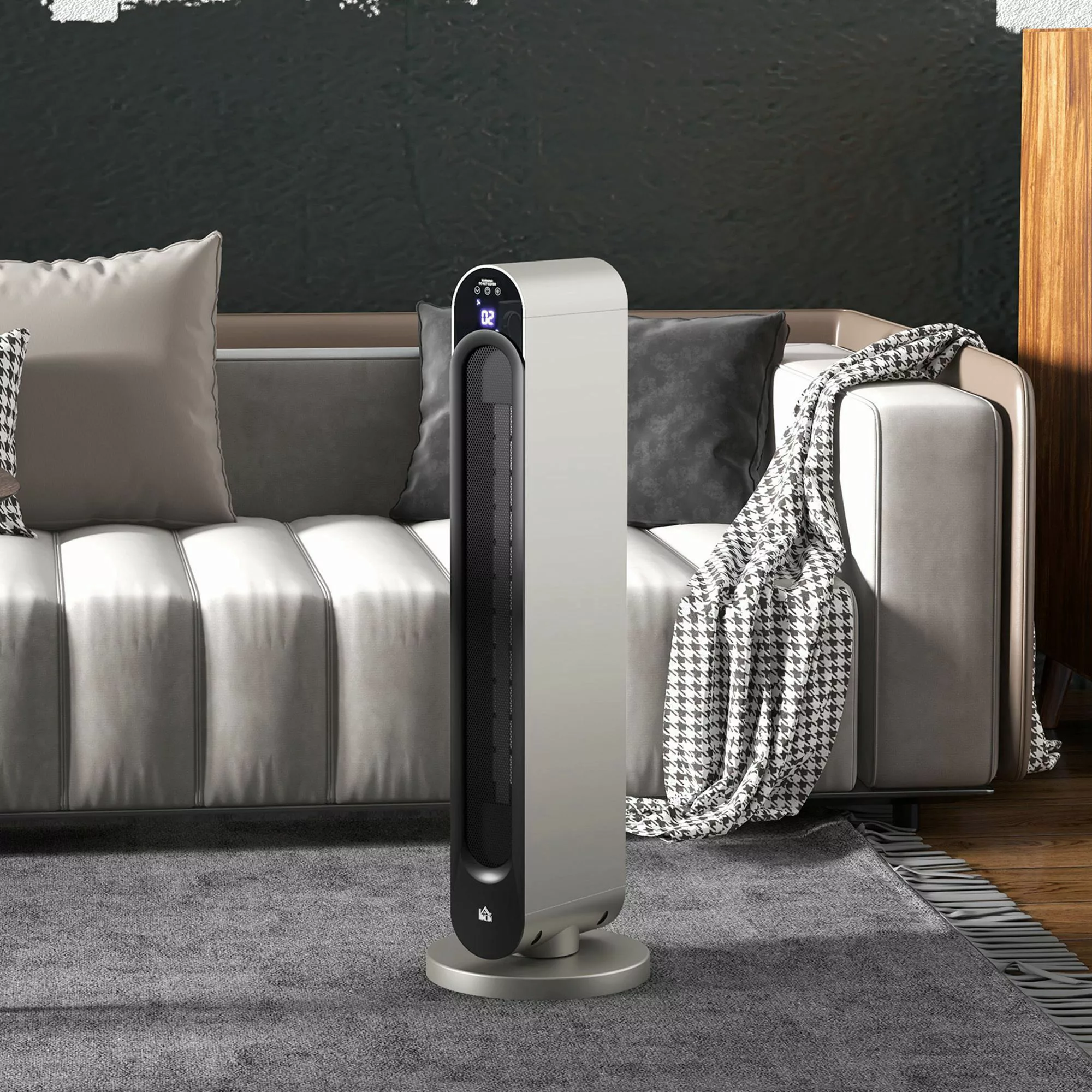 HOMCOM Heizgerät Heizlüfter 2200W Keramik Elektroheizer Heizturm mit 3 Modi günstig online kaufen