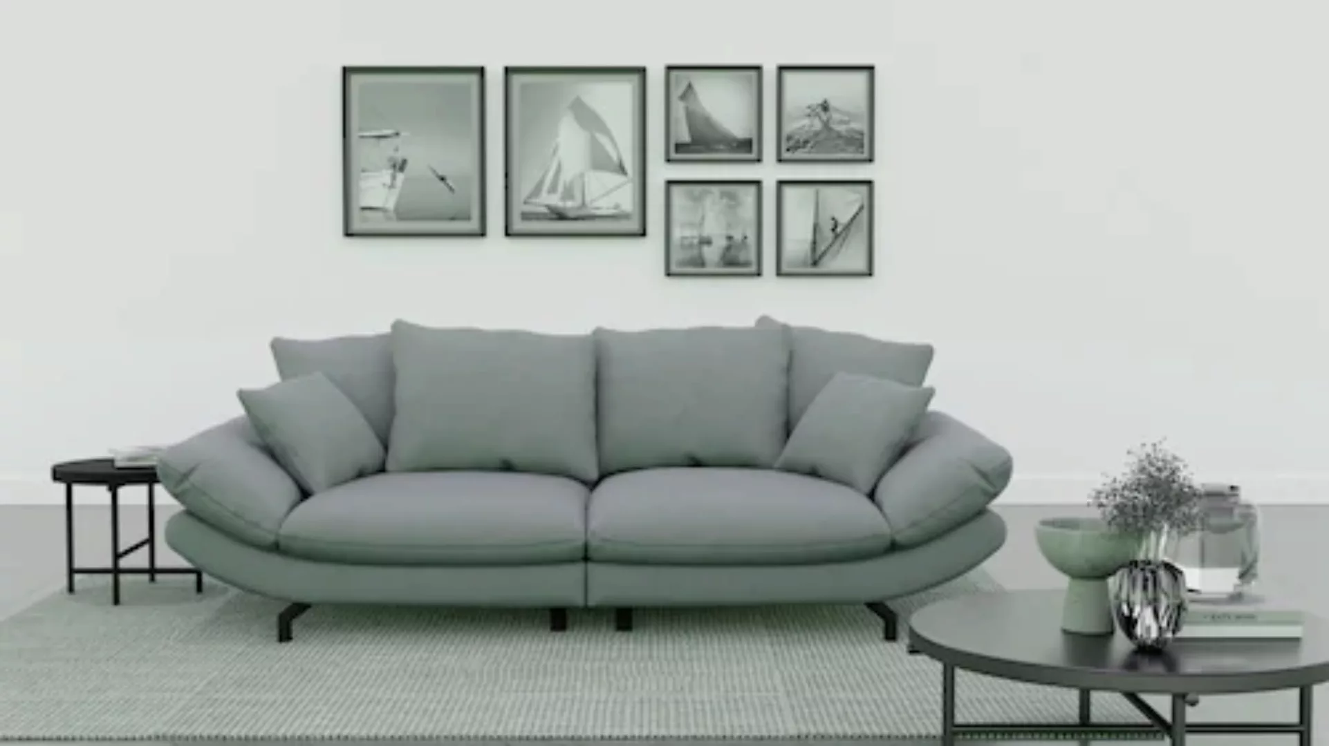 TRENDMANUFAKTUR Big-Sofa »Gizmo«, mit weichem Sitzkomfort und zeitlosem Des günstig online kaufen