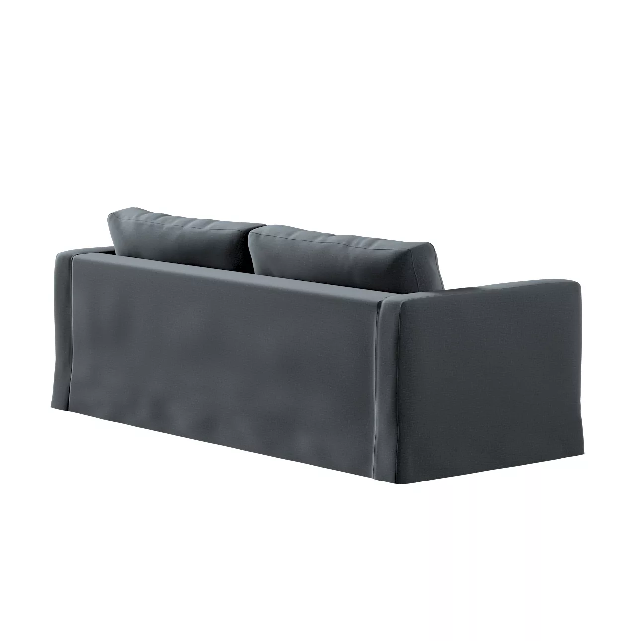 Bezug für Karlstad 3-Sitzer Sofa nicht ausklappbar, lang, graphite, Bezug f günstig online kaufen