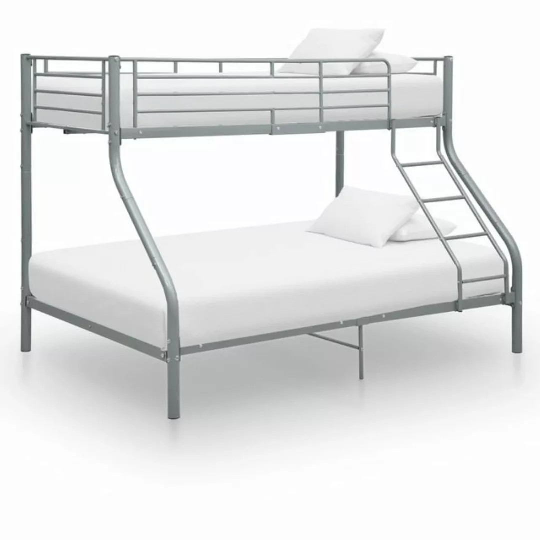 möbelando Hochbett 3000773 (LxH: 210x152 cm) aus Metall in Grau günstig online kaufen