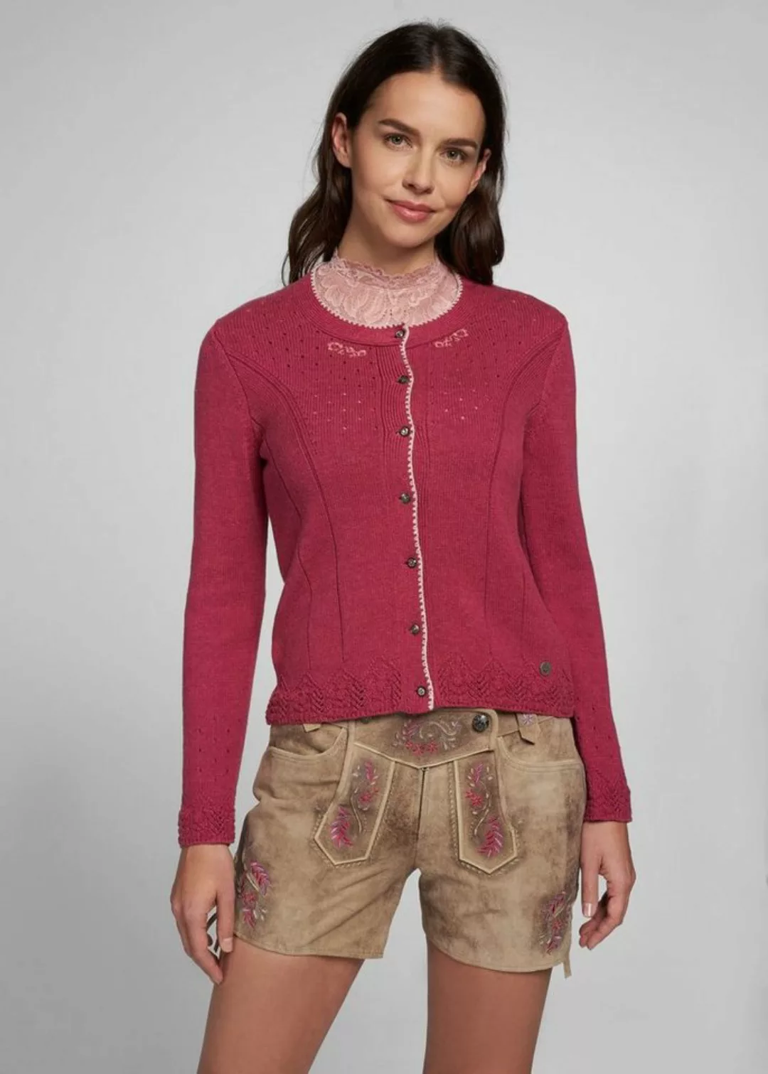 Spieth & Wensky Strickjacke Arianna mit schönen Strickdetails günstig online kaufen