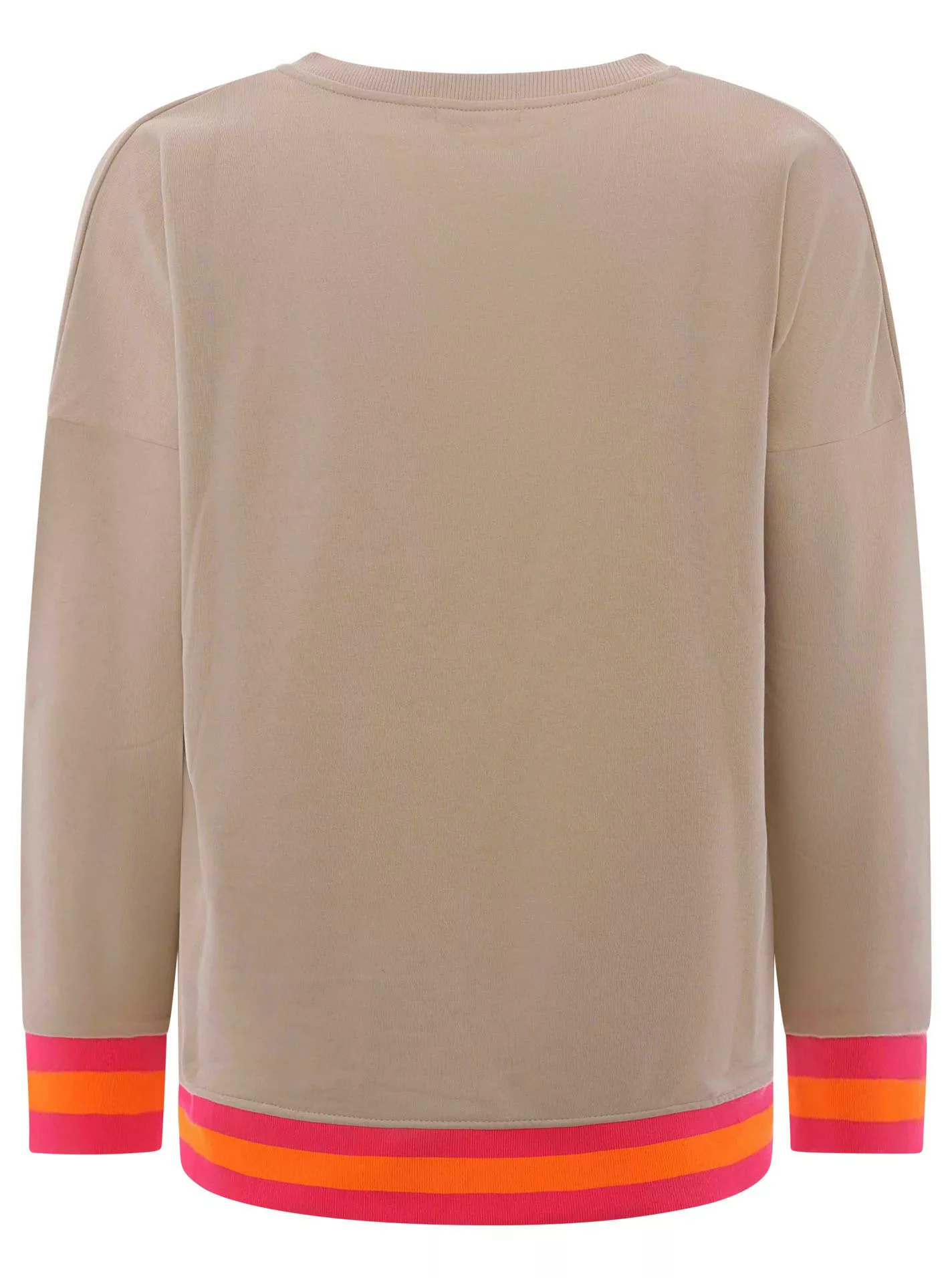 Zwillingsherz Sweatshirt, mit V-Ausschnitt, Frontprint, Vokuhila Schnitt günstig online kaufen