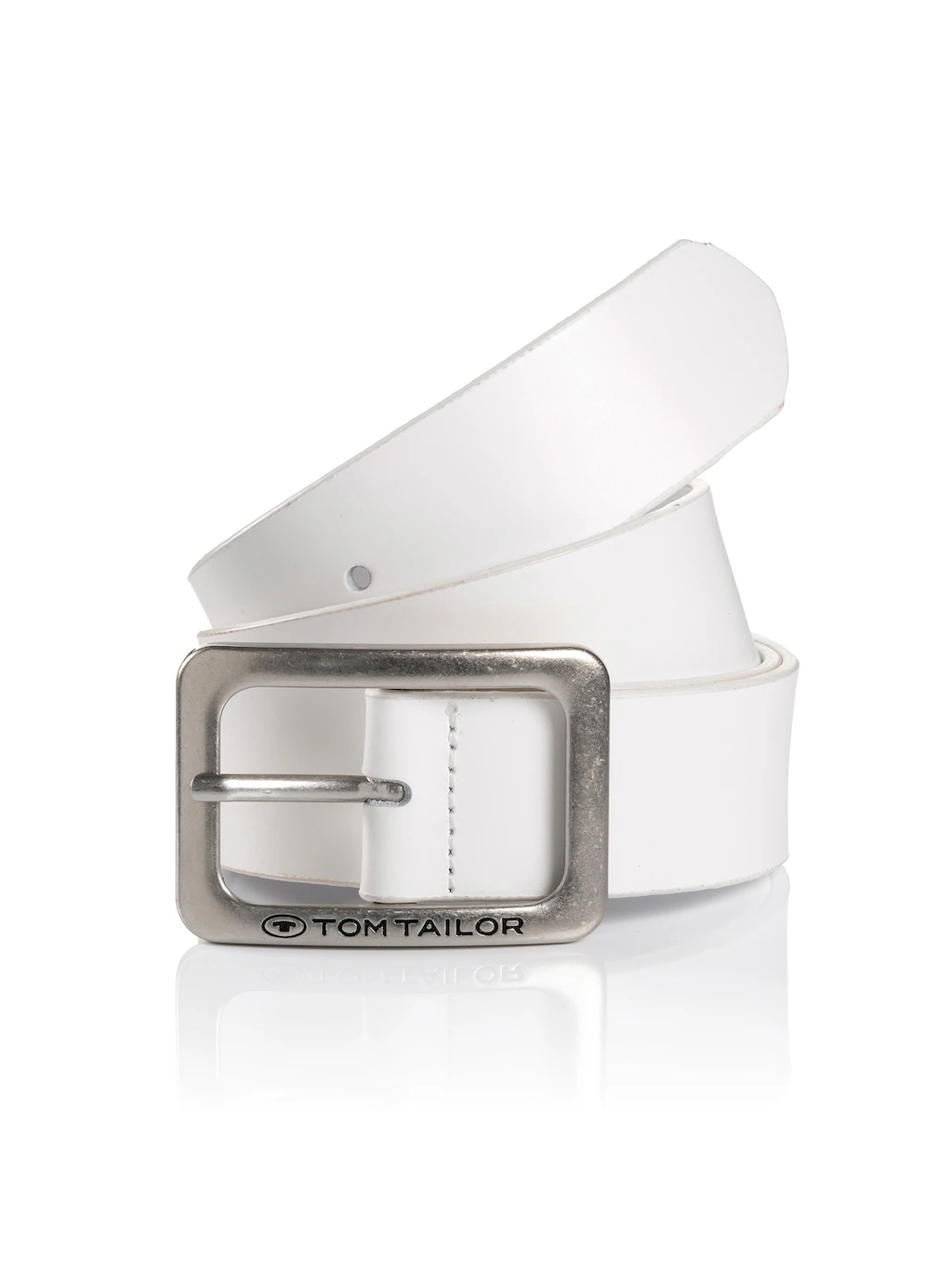TOM TAILOR Ledergürtel "TTEVE", 4 cm breiter Damen Ledergürtel, kalssiches günstig online kaufen