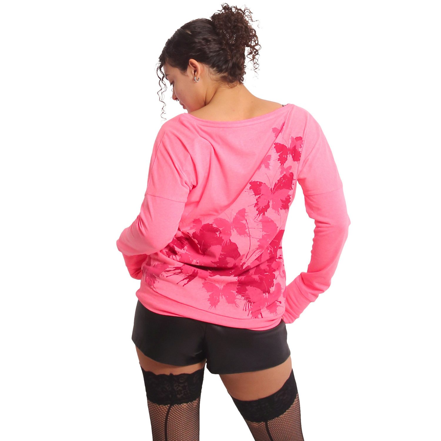 YAKUZA Langarmshirt Butterfly Reign im Boyfriend günstig online kaufen